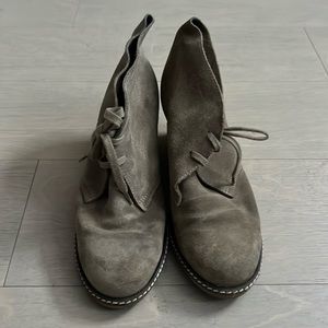 JCrew McAllister Wedge Bootie Beige Suede